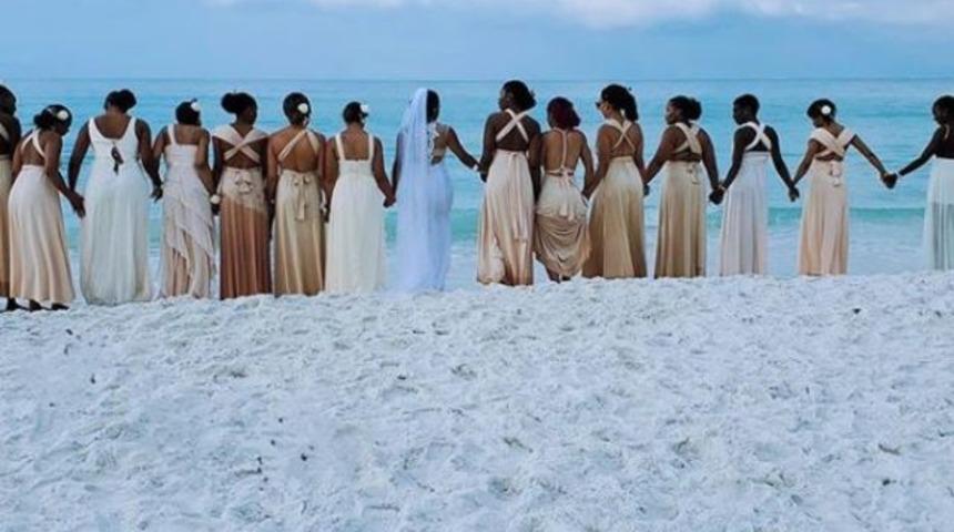 R&uuml;ya gibi bir d&uuml;ğ&uuml;n! Tam tamına 34 nedimesi vardı