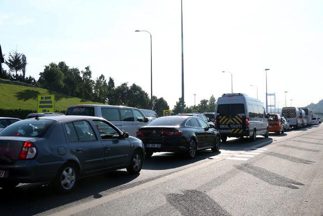 FSM Köprüsü'ndeki çalışmanın 2. gününde trafik yoğunluğu sürüyor