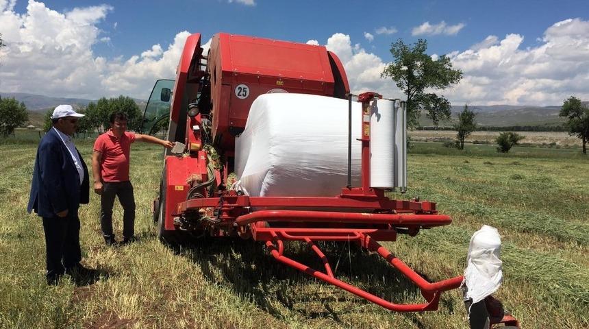 Aşkale&rsquo;de silaj yapımına başlandı