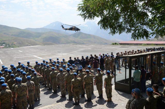 Hakkari'de Şehit Piyade Onbaşı Önlemeç için tören