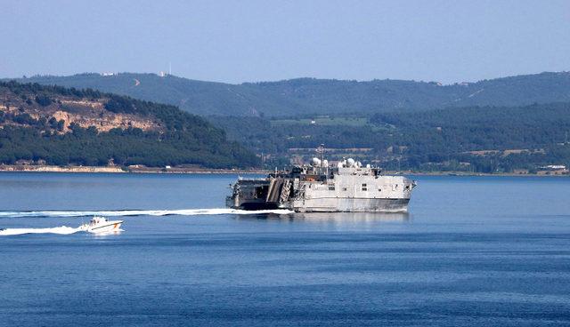 ABD savaş gemisi ‘USNS Yuma’, Çanakkale Boğazı’ndan geçti