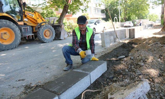 Cebeci’nin kaldırımları yenileniyor