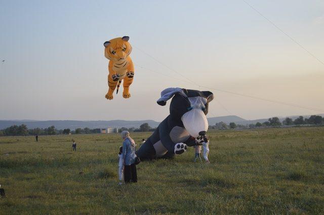 Gökyüzü uçurtmalarla şenlendi