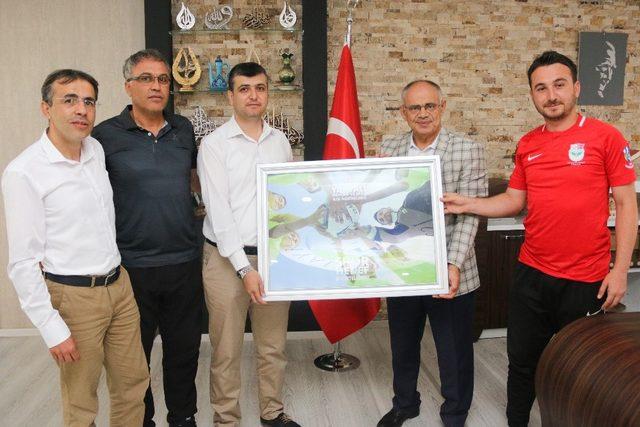 Başkan Öztürk, Yahyalı Spor Okulu’nu Makamında Kabul Etti