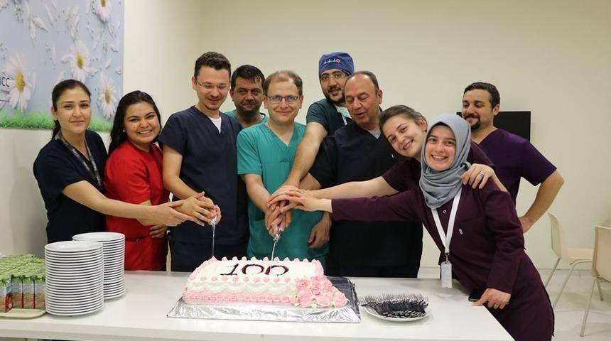 100’üncü başarılı By - Pass’a pastalı kutlama