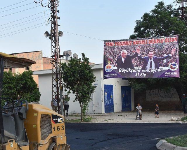 Ceyhan’da ilk asfalt çalışması