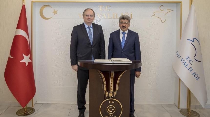 AB Delegasyonu Başkanı Berger&rsquo;den Vali Bilmez&rsquo;e ziyaret