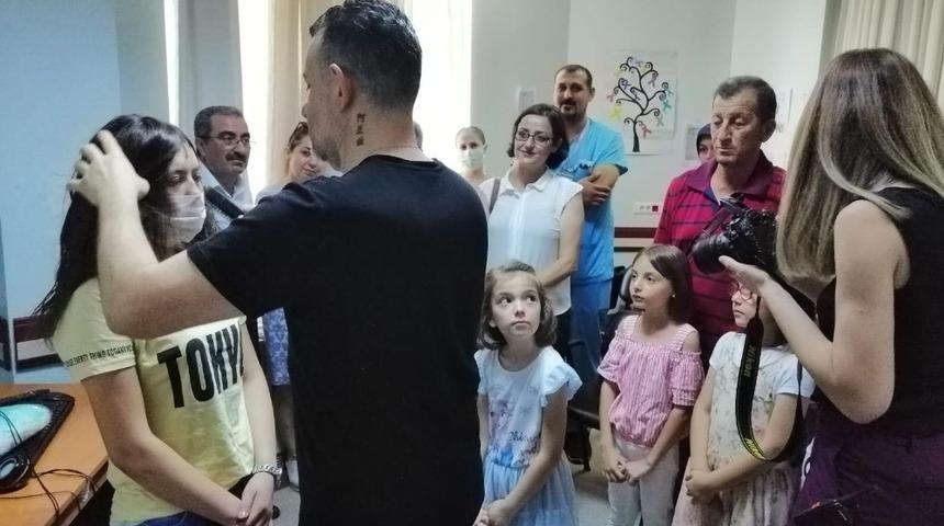 Minik kalplerin saçları umut oldu