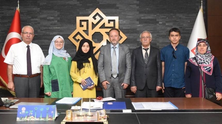 Başkan Orkan,  LGS Şampiyonu Dağ&rsquo;ı makamında ağırladı