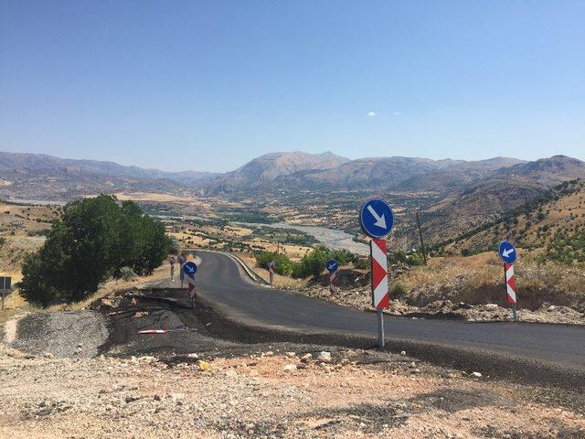 Nemrut Yolu tek şerit ile sağlanıyor