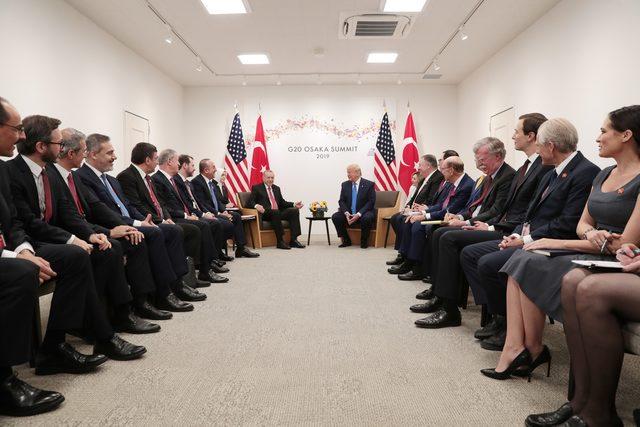 Cumhurbaşkanı Erdoğan, ABD Başkanı Trump ile görüştü (1)