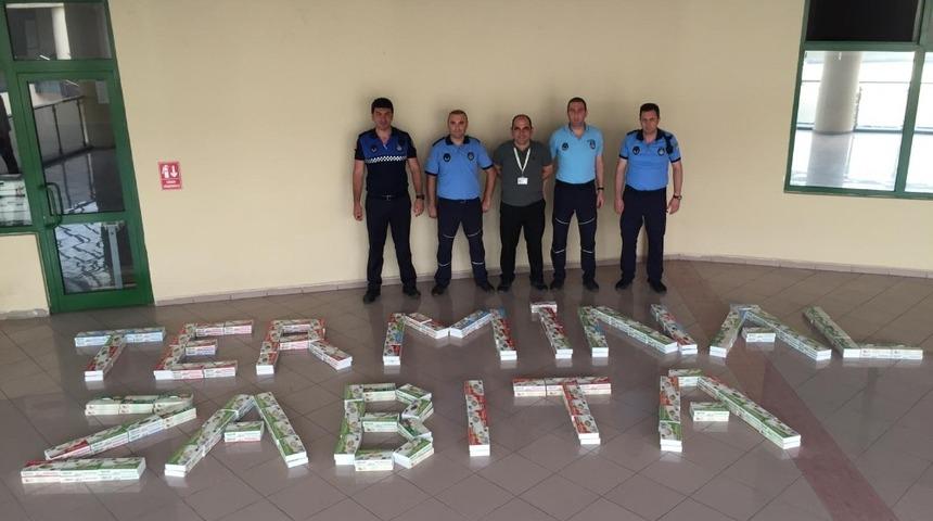 Terminalde kaçak pişmaniye operasyonu