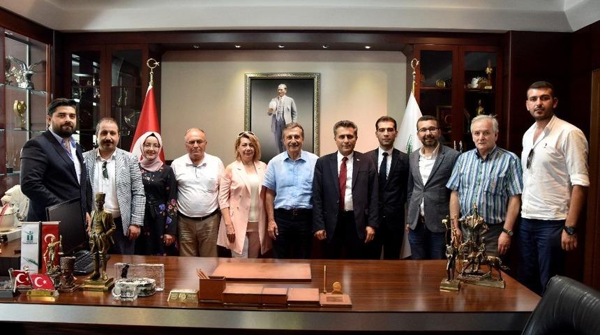 Sinerji Hareketi Derneği&rsquo;nden Başkan Ata&ccedil;&rsquo;a ziyaret