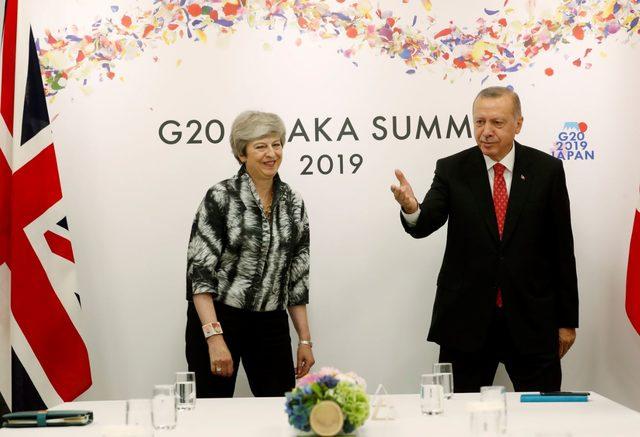 Cumhurbaşkanı Erdoğan, İngiltere Başbakanı May ile bir araya geldi