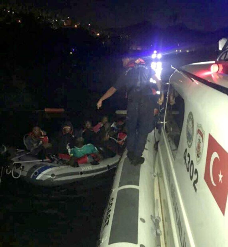 Bodrum açıklarında 12 kaçak göçmen yakalandı