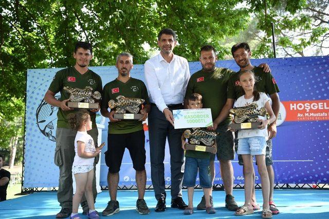 Sazan balığı tutma yarışmasında ödüller sahiplerini buldu