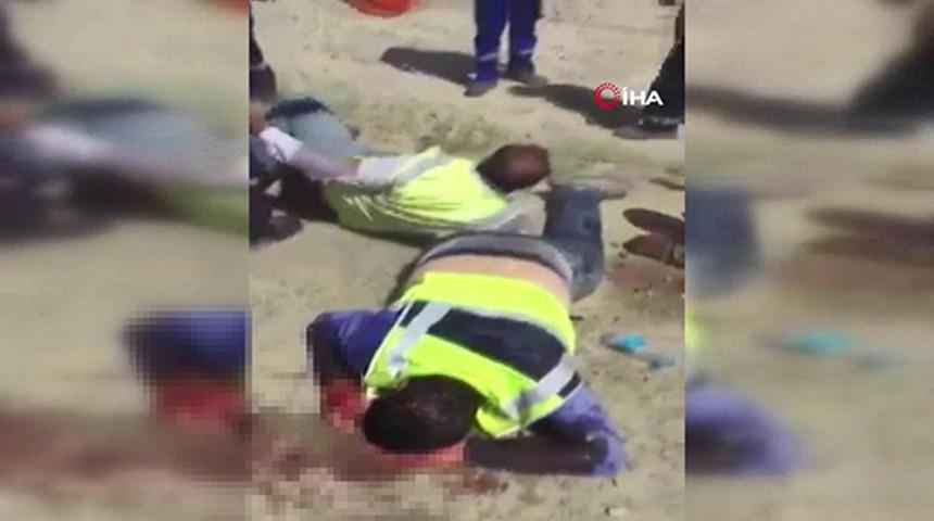 Kazakistan'da dehşete düşüren olay! Kazak işçilerden Arap işçilere linç girişimi