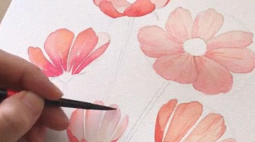 Koreli sanat&ccedil;ı, sadece 3 adımda &ccedil;i&ccedil;ek &ccedil;izmenin şifresini a&ccedil;ıkladı!