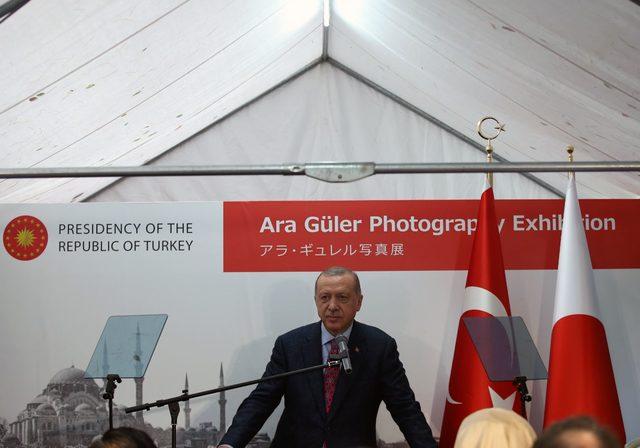 Erdoğan, Japonya’da Ara Güler sergisi açılışında konuştu