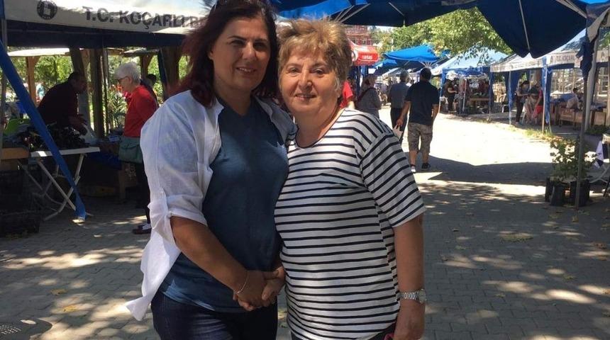 &Ouml;zlem &Ccedil;er&ccedil;ioğlu&rsquo;ndan &Ccedil;akırbeyli pazarına sabah ziyareti