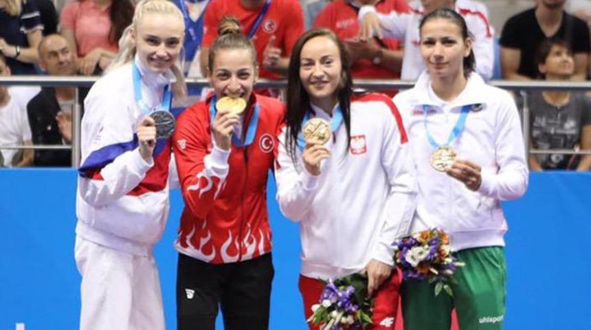 Buse Naz Çakıroğlu altın madalya kazandı