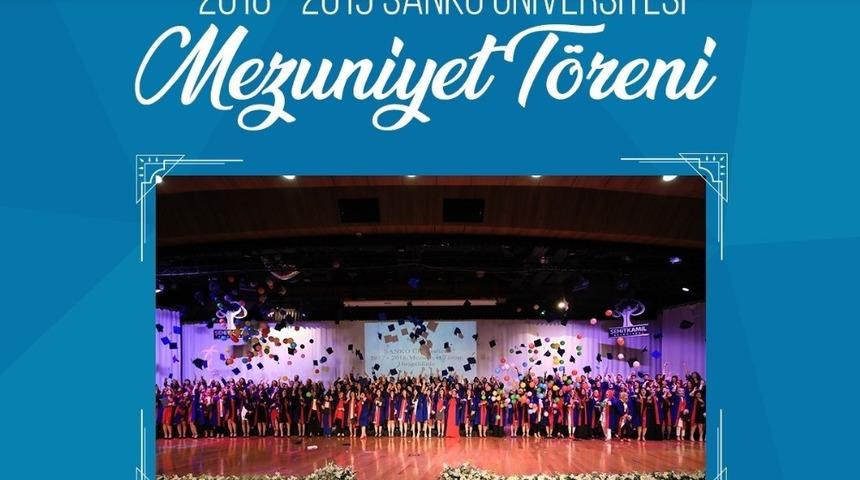 SANKO &Uuml;niversitesi&rsquo;nde mezuniyet t&ouml;reni heyecanı
