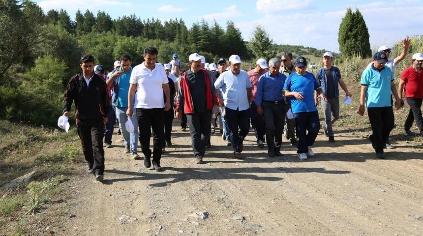 Kuruçay’da doğa yürüyüşü ve fidan dikimi gerçekleşti