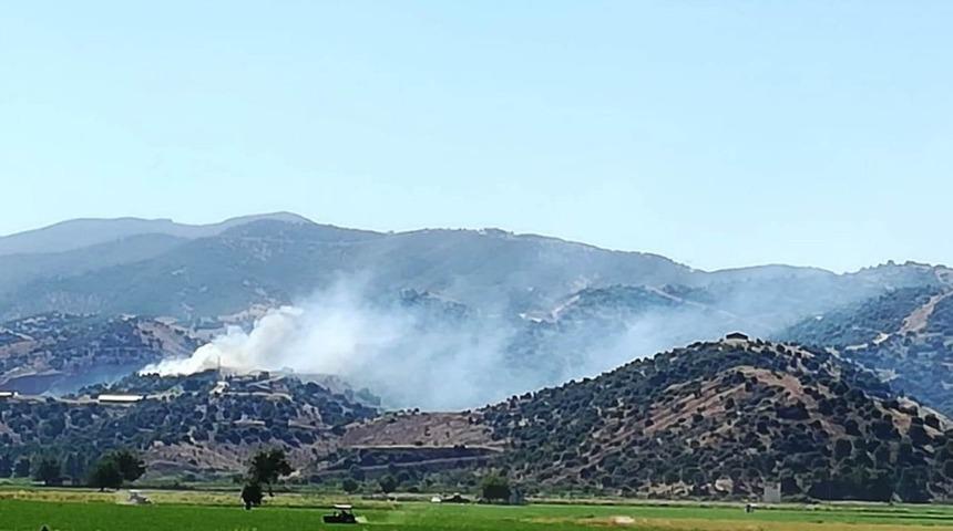 Aydın’da askeri kışlada örtü yangını