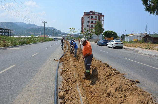 Alanya Gazipaşa Caddesi güzelleşti