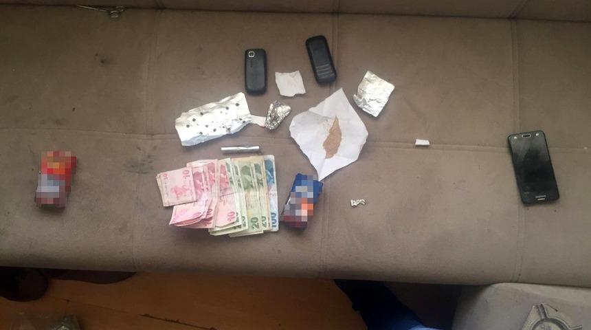 Akşehir&rsquo;de uyuşturucu baskını