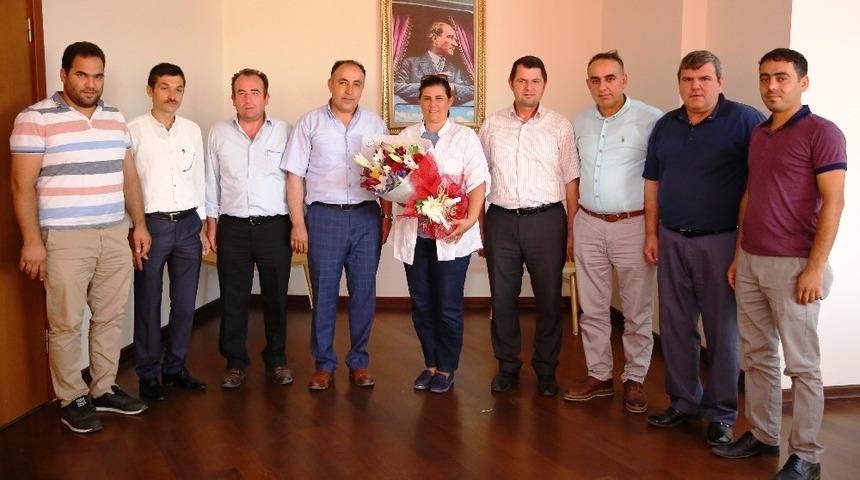 K&ouml;şk Ilıdağ&rsquo;dan Başkan &Ccedil;er&ccedil;ioğlu&rsquo;na ziyaret