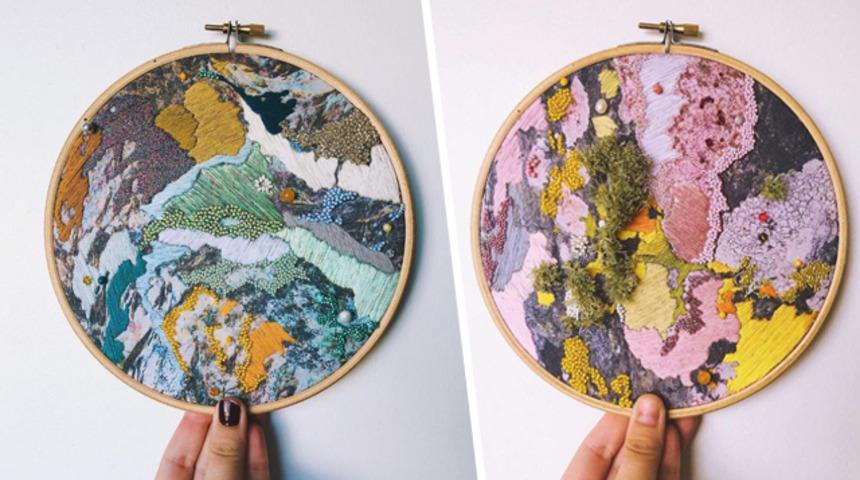 Sahilde ne görürse nakış nakış işliyor!