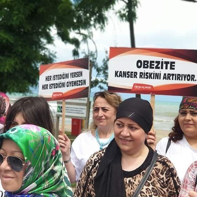 Obeziteye karşı yürüdüler