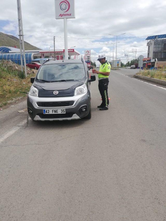 Kars’ta trafik uygulaması