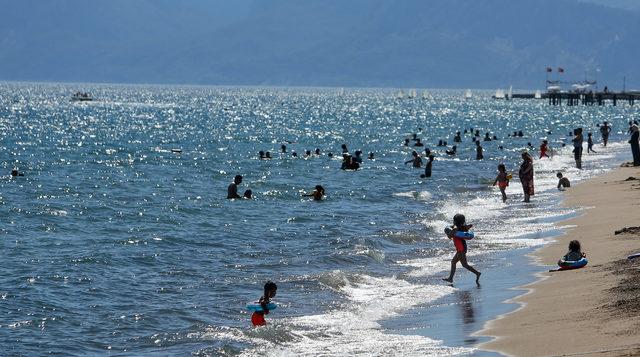 Toroslar manzarasında deniz keyfi