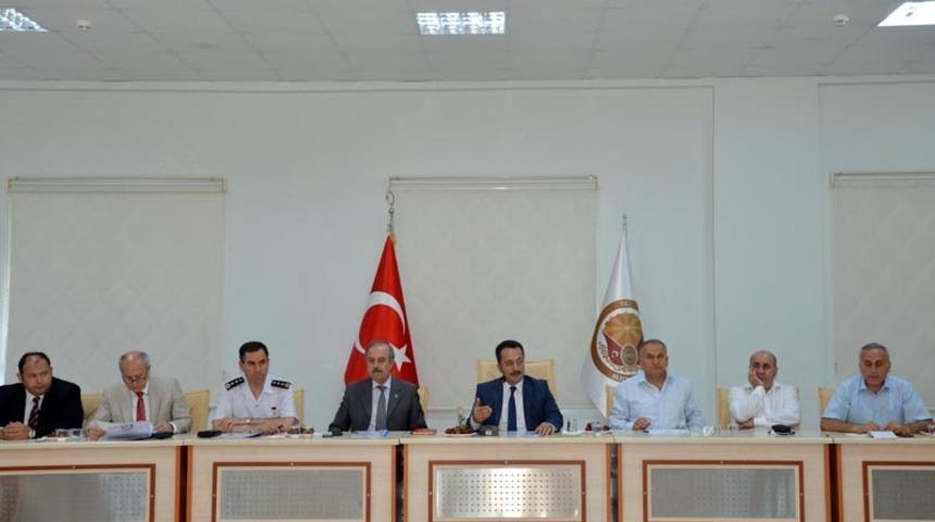 Vali Şent&uuml;rk, kaymakamlar ve il idare şube başkanlarıyla buluştu