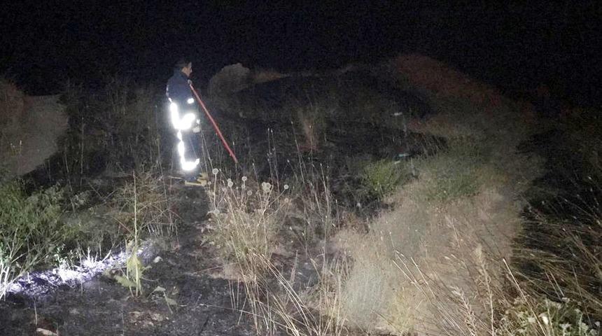 Van Kalesi&rsquo;nde ot yangını