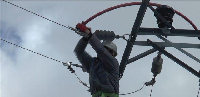 Kuşlar ölmesin diye elektrik hatlarına izolasyonlu önlem