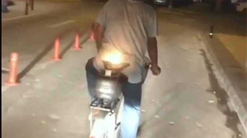 LPG’li bisiklet görenleri şaşırttı