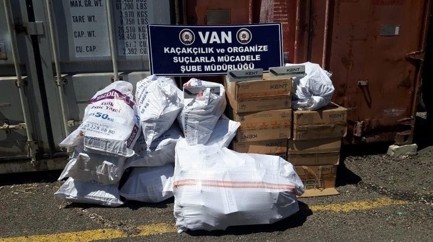 Van’da 7 bin 350 paket kaçak sigara ele geçirildi