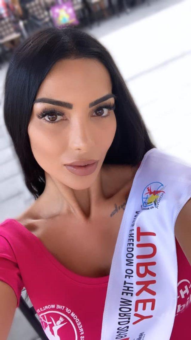  Miss Freedom Of The World 2019 güzellik yarışmasının birincisi Gizem Şahin