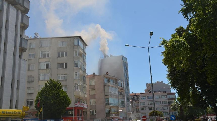 Sinop’ta çatı yangını