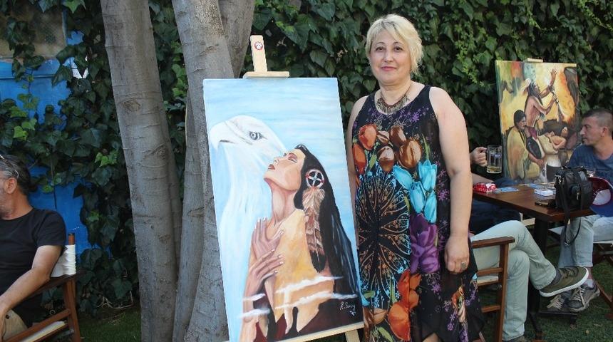 Menteşe’de Geronimo yağlı boya resim sergisi