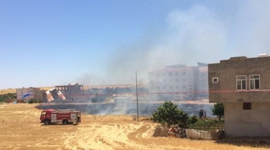 Anız yangını korkuttu