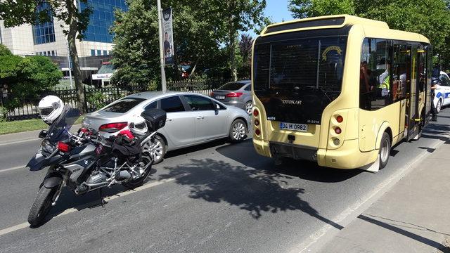 Sarıyer'de yunus polisi kaza yaptı