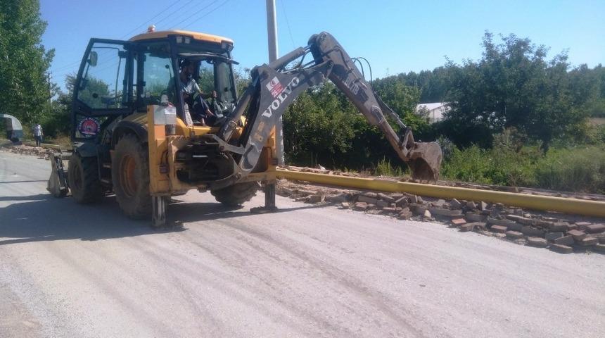 Hisarcık&rsquo;ta doğalgaz &ccedil;alışmaları