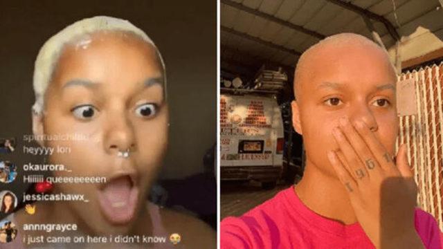 Saçını boyamak isteyen sosyal medya fenomeni canlı yayında hayatının şokunu yaşadı!