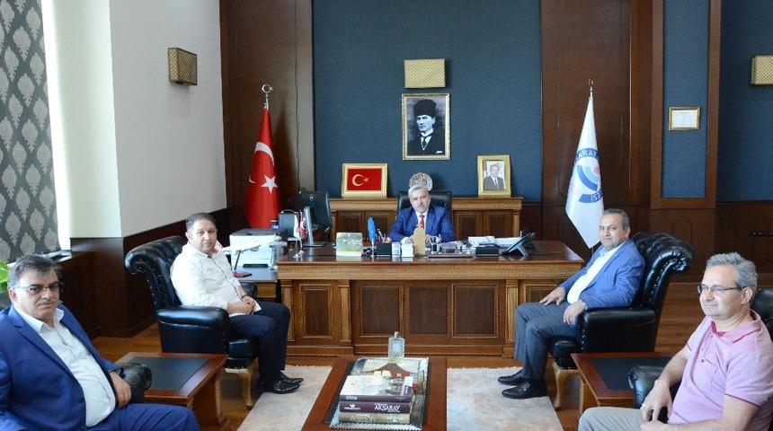 ATSO staj k&ouml;pr&uuml;s&uuml; kapsamında AS&Uuml; Rekt&ouml;r&uuml; şahin ile g&ouml;r&uuml;şt&uuml;