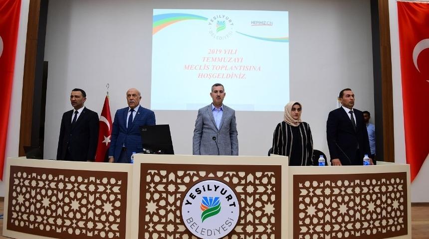 Yeşilyurt Belediye Meclisi temmuz toplantısını yaptı