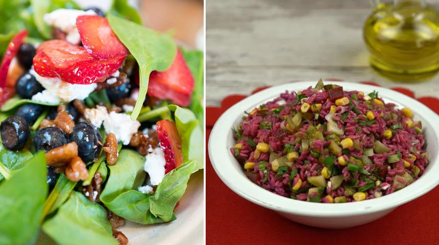 Yaz akşamlarına yakışır 5 salata tarifi